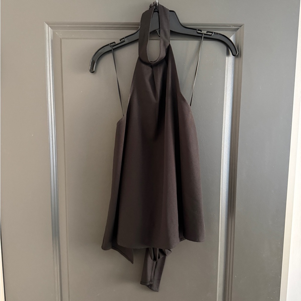 The Fifth Label Elegant Black Halter Top